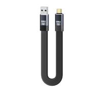 chenyang Cavo piatto da USB A a USB C, USB 3.2 Gen 2 10 Gbps trasferimento dati PD 15 W ricarica rapida compatibile con iPhone 16/15 1,64 piedi/0,5 m