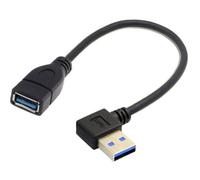 chenyang Cavo di estensione USB 3.0, USB 3.0 tipo A 90 gradi angolo retto cavo dati di estensione