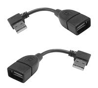 chenyang Cavo USB 2.0 Cavo dati USB 2.0 tipo A prolunga angolato da 90 gradi 480Mbps 0.1M 2 Pezzi/Set