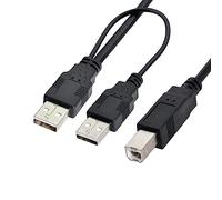 chenyang Cavo USB 2.0 da tipo A a tipo B con cavo di alimentazione USB da 80 cm per hard disk esterno per stampante scanner