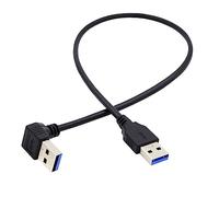 chenyang Cavo USB 3.0 USB 3.0 tipo A 90 gradi angolato verso il basso cavo dati 40 cm