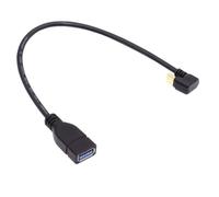 chenyang Cavo USB C OTG Da USB C a USB 3.0 OTG Cavo dati prolunga angolato a forma di U da 180 gradi 30cm
