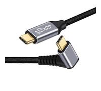 chenyang Cavo USB C USB 3.1 Tipo C 10 Gbps Dati 100W da 90 gradi Cavo angolato con e-marker per telefono Laptop 2.0M