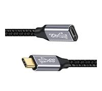chenyang Cavo USB C USB 3.1 Tipo C Maschio a Femmina 10Gbps 100W Cavo di estensione dati intrecciato in nylon 0.2M