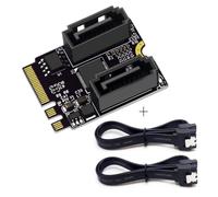 Chenyang Chiave M.2 NGFF A+E PCI Express a SATA 3.0 6Gbps Adattatore Convertitore a Doppie Porte Scheda di Espansione per Hard Drive JMB582 2230