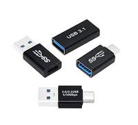 chenyang Confezione da 4 connettori USB 3.0/3.1 da USB 3.0 a USB C 10 Gbps OTG adattatore convertitore di carica dati