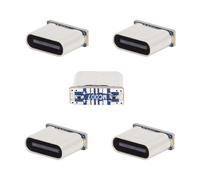 chenyang Confezione da 5 connettori USB C fai da te, da micro USB 5 pin a USB C femmina, adattatore di ricambio per saldatura, Pinout standard