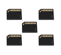 chenyang Confezione da 5 mini adattatori per schede di memoria Micro SD a SD, compatibili con MacBook Air/Pro/Retina da 13/15", nero, 23 x 24 mm