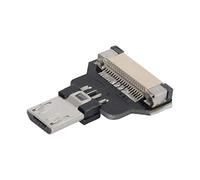 chenyang Connettore piatto maschio Micro USB 2.0 con supporto per trasferimento dati a 480Mbps e ricarica a 5V per cavo a nastro,Raspberry Pi,GoPro,drone,fotocamera,gimbal