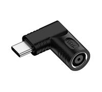chenyang Connettore USB C da 65 W, jack DC 7,9 x 5,4 mm, ingresso su USB tipo C, spina di alimentazione angolata a 90 gradi, adattatore di ricarica per telefono portatile