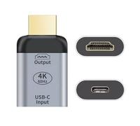 Chenyang Convertitore da USB C a HDMI, Adattatore HDTV (L'HDMI Deve Essere Collegato al Monitor, Non all'Host. È Necessario Utilizzare il Cavo da USB C a C da 10 Gbps, Altri Cavi Non)