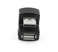 chenyang CY Adattatore USB 2.0 ad angolo retto A Estensione maschio a femmina 90 180 gradi nero