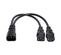 chenyang CY - Cavo adattatore splitter singolo C14 a doppio C13 5-13R, tipo Y, 30 cm, 10 A/250 V