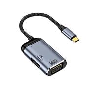 chenyang CY - Hub USB C, da USB tipo C a HDMI e VGA, convertitore HDTV multiporta display adattatore 4K 60hz 1080p con porta di alimentazione PD da 100 W