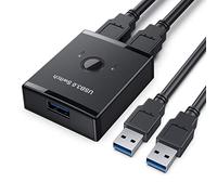 ChenYang CY KVM Bidirezionale USB 3.0 Switch Selector 2 a 1 PC Condivisione o 1 a 2 Hub per Tastiera Mouse Scanner Stampante