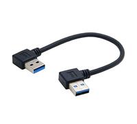 chenyang CY USB 3.0 tipo A maschio 90 gradi ad angolo sinistro a USB 3.0 tipo A ad angolo retto cavo di prolunga 20CM