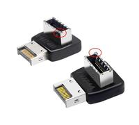 ChenYang CY USB 3.1 Type-E maschio a tipo E femmina estensione scheda madre Overmold adattatore dati intestazione pannello frontale 2 pcs/1 set