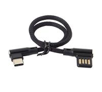 chenyang CY USB-C 3.1 Type-C to USB 2.0 Left Right Angled 90 Degree Data Cable with Sleeve for Tablet & Phone 15cm
