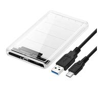 chenyang CY USB-C USB 3.1 Tipo C to 2.5" SATA SSD HDD External Hard Disk Enclosure for Laptop PC White