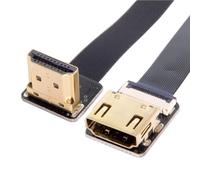 chenyang CYFPV Cavo di prolunga piatto HDMI maschio a femmina FPC per fotocamera HDTV multicopter fotografia aerea 90 gradi fino ad angolo 0,5 m