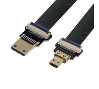 Chenyang CYFPV - Cavo FPC piatto a nastro, estensione da Micro HDMI a Mini HDMI, 1080P, 0,5 m, per fotografia aerea FPV HDTV con multicottero