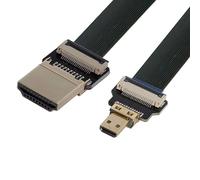 Chenyang CYFPV - Cavo piatto FPC da Micro HDMI a HDMI maschio, estensione 1080P per fotografia aerea FPV HDTV con multicottero, 0,5M