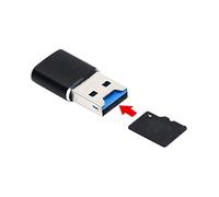 ChenYang, lettore di schede di memoria da USB 2.0 a Micro SD T-Flash TF M2 per cellulari e tablet, piccole dimensioni, colore nero