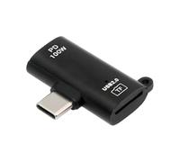 ChenYang Lettore di schede USB C Micro SD, adattatore 2 in 1 da USB C a Micro SD con porta di ricarica rapida PD100W per schede TF Micro SDHC e SDXC