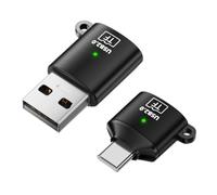 ChenYang Lettore di schede USB Micro SD, adattatore USB 2.0 tipo A/C a Micro SD per TF, Micro-SDHC e SDXC, confezione da 2