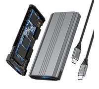 ChenYang Lettore per Unità SSD M.2 NVME/SATA USB 3.2, Adattatore per Unità Esterna USB 3.2 Gen 2x2 20Gbps Senza Attrezzi Supporto 2242/2260/2280mm con Chipset RTL9220