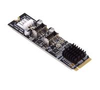 chenyang M.2 NVME NGFF M-Key 1 a 2 USB 3.1 Tipo-E Pannello Frontale Socket Mainboard Header Adattatore di Estensione