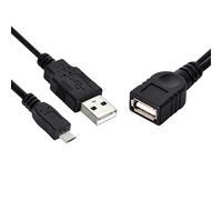 chenyang Micro USB 2.0 OTG a USB2.0 Femmina Host Flash Disk Cavo con Alimentazione USB per il Telefono Tablet