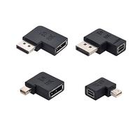 chenyang Mini DP DisplayPort 1.4 8K 60hz a DP DisplayPort adattatore maschio a femmina 90 gradi angolo sinistro ultra-HD UHD per video PC portatile 4 pz/set