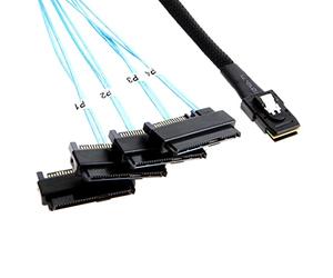 Chenyang Mini SAS SFF-8087 36Pin Host a 4 SFF-8482 Target Disk Cavo 0,5 m