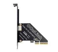 ChenYang Oculink a PCIe 4.0 X4 - Adattatore per scheda di espansione SFF-8611/8612 a PCI Express con supporto per slot da 8 cm