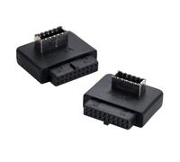 chenyang Overmold - Adattatore di estensione per presa del pannello frontale da USB 3.0 19/20 pin a USB 3.1 Type-E, confezione da 2