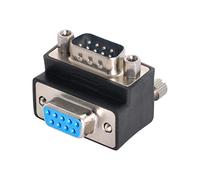 chenyang RS232 9Pin DB9P maschio a femmina D-SUB angolato verso l'alto 90 gradi tipo adattatore di estensione vite a testa zigrinata