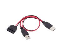 chenyang SATA 15 pin da 1 a 2 USB 2.0 cavo di alimentazione 5 V 2 A per driver disco SSD SATA HDD da 2,5 pollici