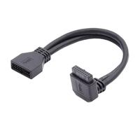 chenyang Scheda madre USB 3.0 20Pin 19Pin 90° Down Abgleed Extension Cable 5gbit /s