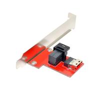 Chenyang Slimline SAS SFF-8654 - Adattatore da PCI-Express 4.0 a HD SFF-8643 PCBA femmina, con staffa
