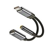 chenyang Splitter USB C, adattatore 2 in 1 da USB C a audio e caricabatterie, da USB C a jack per cuffie da 3,5 mm e ricarica rapida PD 100 W, supporta ricarica e musica allo stesso tempo