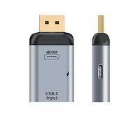 Chenyang Tipo C USB-C Femmina Sorgente Ingresso a Displayport DP Uscita Maschio HDTV 4K 60hz 1080P Adattatore con PD Power Port per Telefono & Laptop