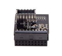 chenyang Adattatore convertitore per scheda madre da 19/20 pin a USB 3.1 tipo E pannello frontale con chip