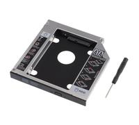 chenyang Universale 9,5mm SATA a SATA Caddy per SSD HDD secondarie, Upgrade del disco rigido, Adattatore di espansione per alloggiamento ottico del laptop