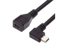 chenyang USB 2.0 Mini USB 5 pin maschio a femmina adattatore cavo di prolunga dati ad angolo retto da 90 gradi