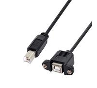 ChenYang - USB 2.0 tipo B, da maschio a femmina, stampante scanner, hard disk, cavo di prolunga con viti per montaggio a pannello 50 cm