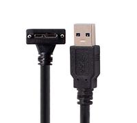 chenyang USB 3.0 a USB 3.0 Micro-B cavo dati con supporto a vite per macchina fotografica industriale 90 gradi giù angolato 3.0M