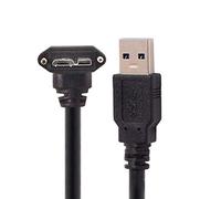chenyang USB 3.0 a USB 3.0 Micro-B cavo dati con supporto a vite per macchina fotografica industriale 90 gradi UP angolato 3.0M