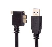 chenyang USB 3.0 a USB 3.0 Micro-B cavo dati con supporto a vite per macchina fotografica industriale 90 gradi angolato 3.0M
