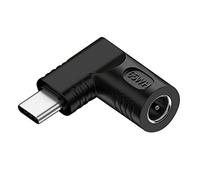 chenyang USB C 65W Connettore, presa DC 5,5x1,7mm ingresso su USB tipo C connettore di alimentazione ad angolo retto a 90 gradi adattatore di carica per laptop telefono
